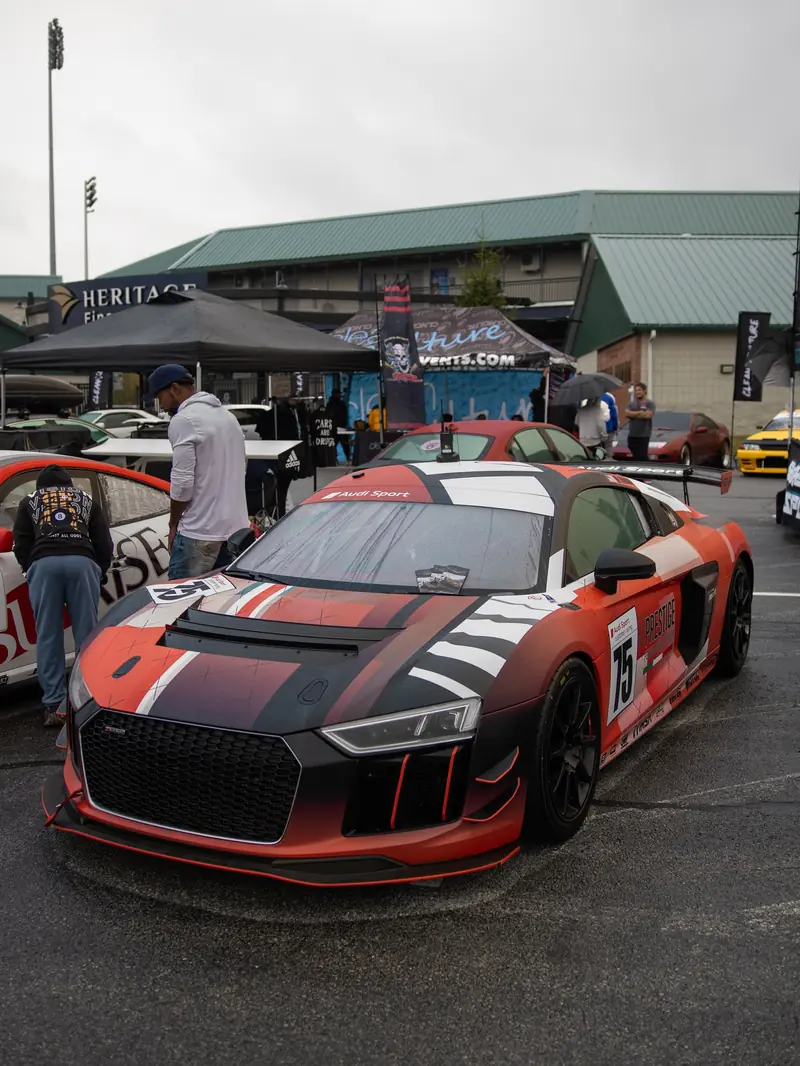 Factory Audi R8 LMS GT4 owned by Prestige Performance Center